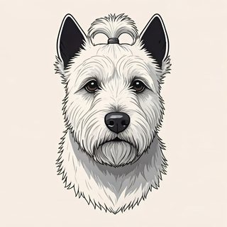 westie dog portrait
