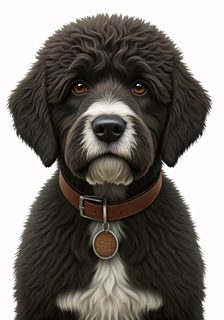 fluffy brown dog