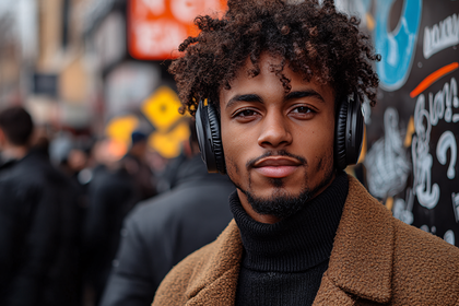 Portrait Of A Man With Headphones