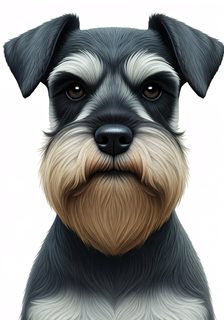 schnauzer dog portrait