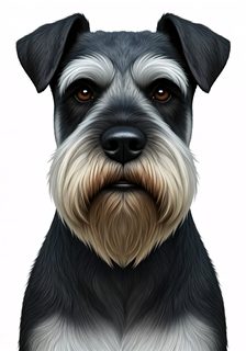 miniature schnauzer portrait