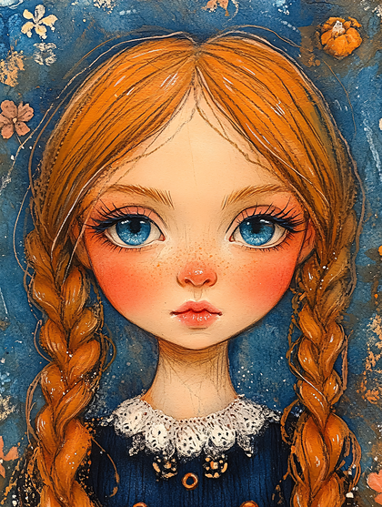 Portrait Of A Red Haired Girl