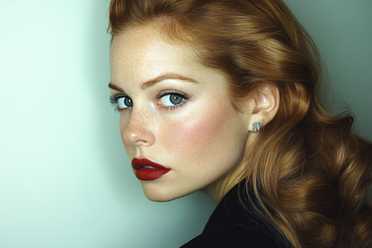 Portrait Of A Redhead Woman