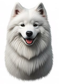 samoyed dog portrait