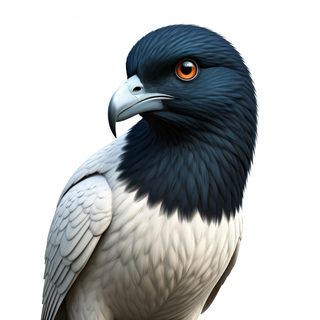 black white hawk