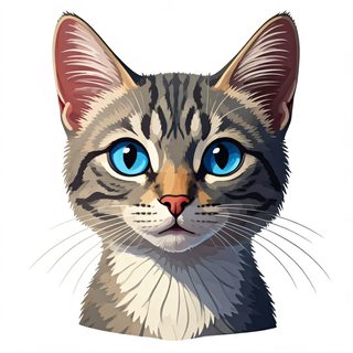 tabby cat portrait