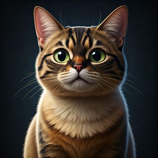 tabby cat portrait