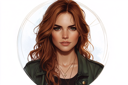 Portrait Of A Woman With Red Hair