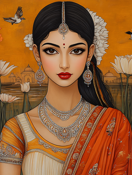 Portrait Of An Indian Woman