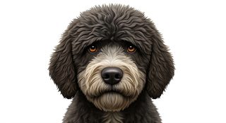 curly doodle portrait