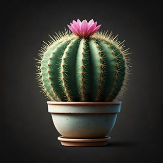 potted barrel cactus