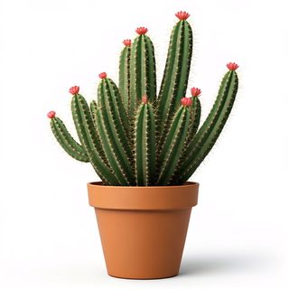 potted flowering cactus