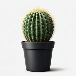 potted golden cactus