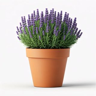 potted lavender plant