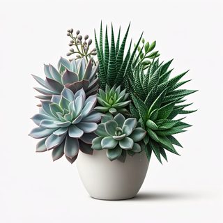 potted succulent arrangement