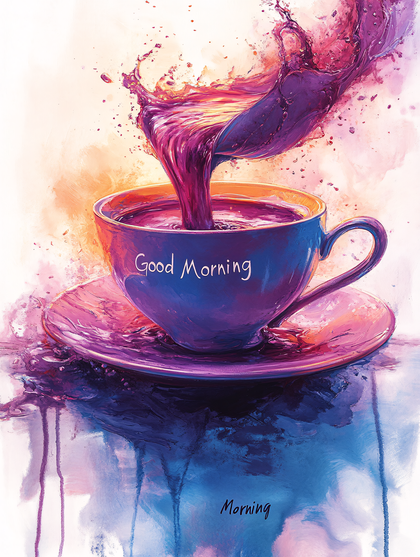 Pouring Coffee Cup