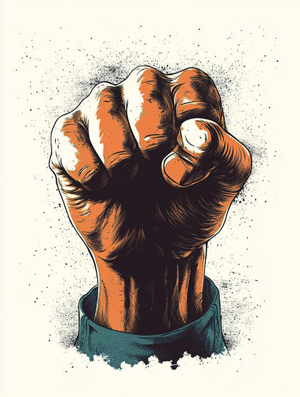 Powerful Clenched Fist