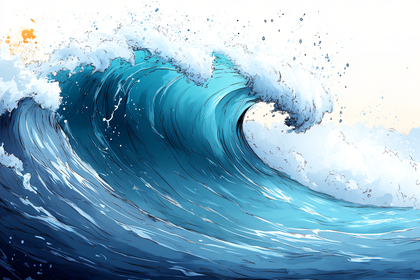 Powerful Ocean Wave