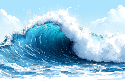 Powerful Ocean Wave