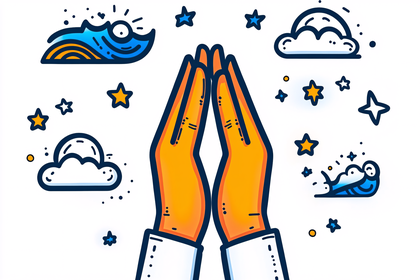 Praying Hands and Celestial Elements