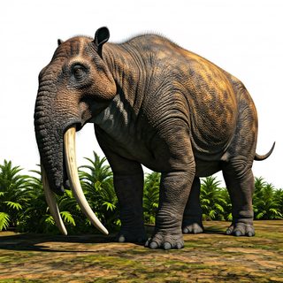 prehistoric platybelodon elephant