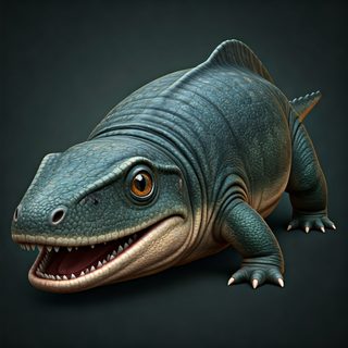 prehistoric creature illustration