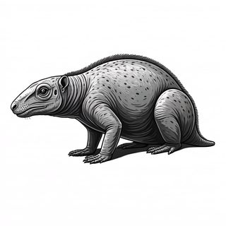 prehistoric synapsid creature