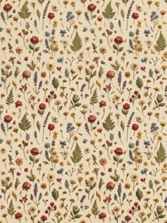 pressed wildflower pattern