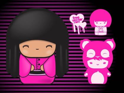 Pretty Girls Cartoons Free Vector
