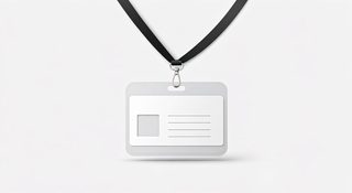 blank id badge