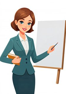 businesswoman presentation whiteboard