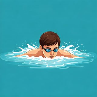 swimmer in water