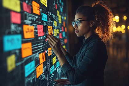 Project Planning with Sticky Notes