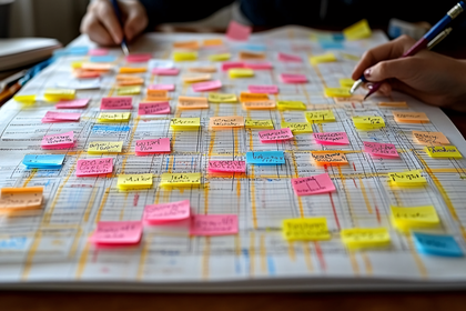 Project Planning With Sticky Notes