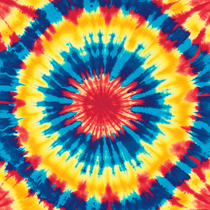 Psychedelic Spiral Tie-Dye Pattern