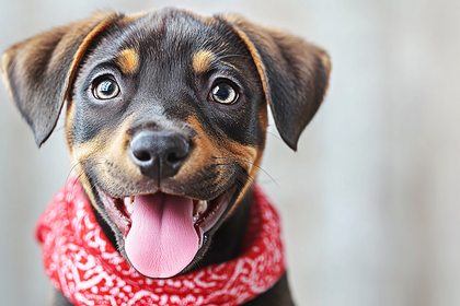 Puppy with Bandana