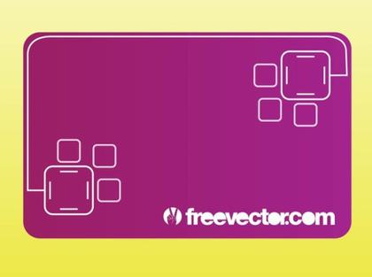 Purple Business Card Free Vector