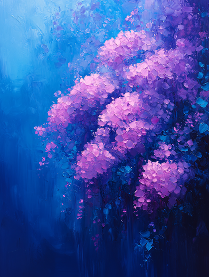 Purple Floral Impression