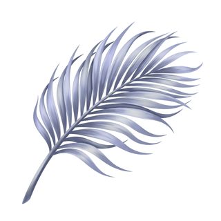 silver palm leaf