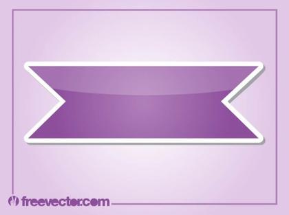 Purple Sticker Free Vector