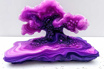 Purple Swirl Sculpture
