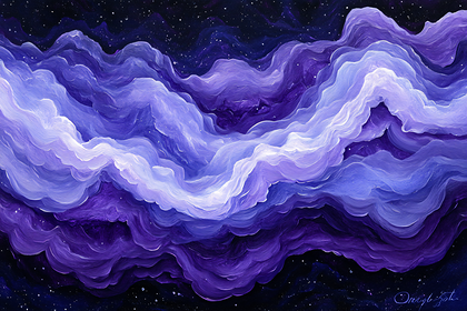 Purple Swirling Clouds