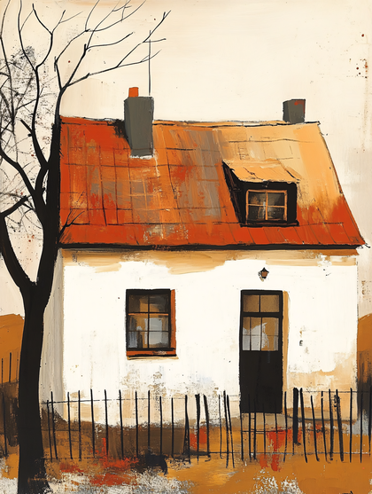 Quaint Cottage with Orange Roof