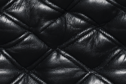 Quilted Black Leather Texture