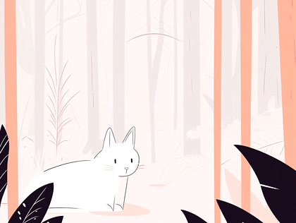 Rabbit in the Woods