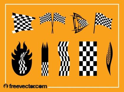 Racing Flags Free Vector