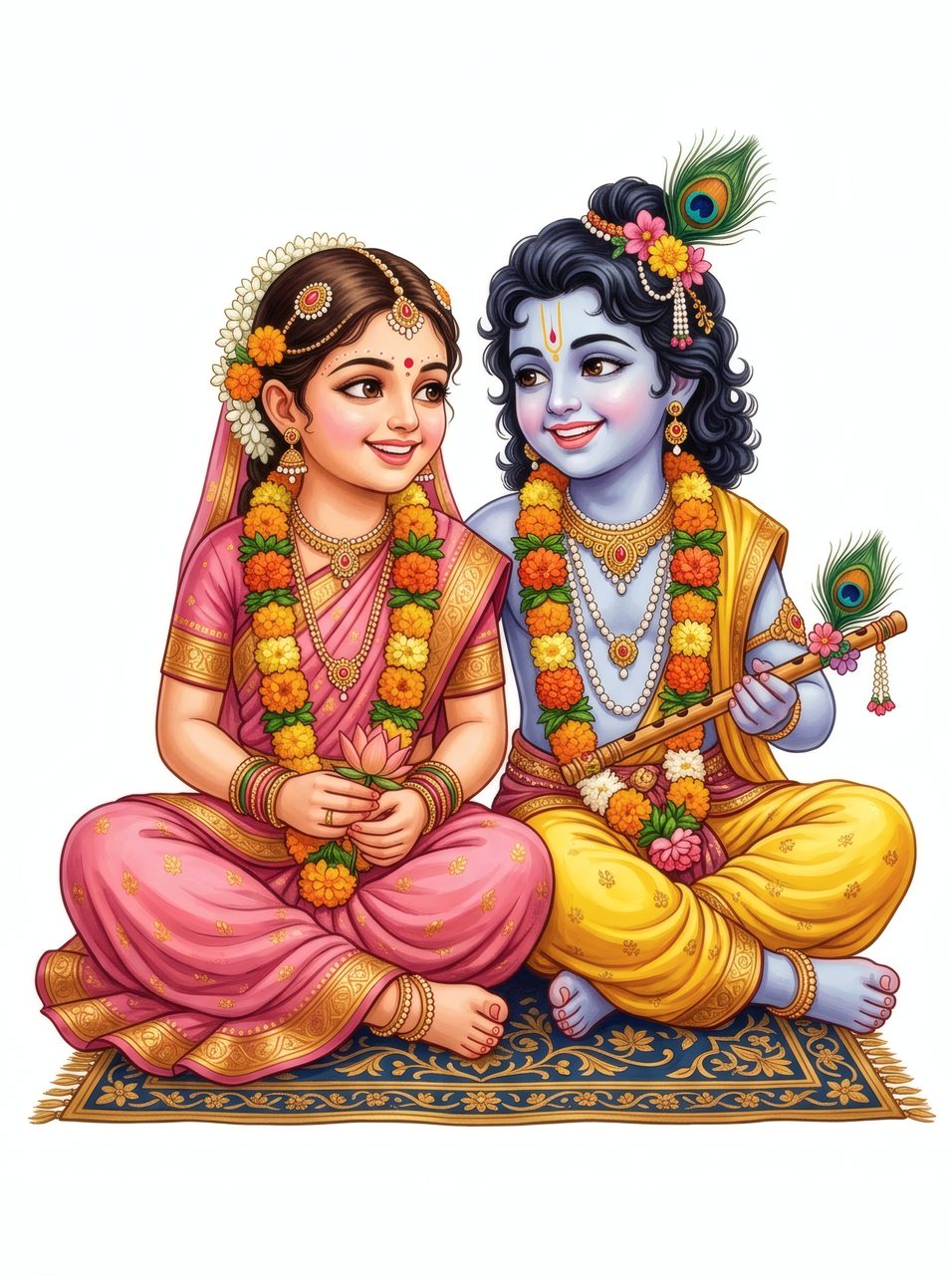 Radha Krishna illustration