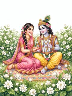 Radha Krishna Portrait