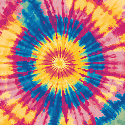 Radial Tie Dye Burst