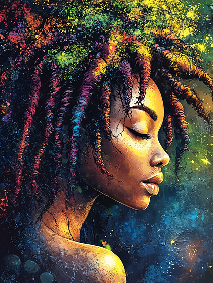 Radiant Rastafarian Woman
